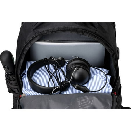 Swissdigital Design - Circuit TSA-firendly Backpack with USB Charging port/RFID protection and fits up to 15.6" laptop - Black