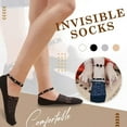 thumbnail image 6 of FitBest Women's Lace Invisible Sock Deep Pearl Sock Ankle Chain Sock With Thin Boat Sock, 6 of 8