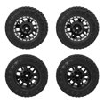 thumbnail image 2 of Juego de neumáticos y llantas RC para coche RC, 4 piezas de 55 mm, llantas y neumáticos con radios delanteros y traseros, juego de llantas y neumáticos para AXIALSC, artesanía excepcional, 2 of 9
