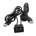 thumbnail image 2 of Extensor USB de montaje empotrado para salpicadero de coche, Panel de puerto USB, adaptador, extensor USB para Puerto USB doble, 2 of 7