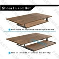 thumbnail image 3 of FRMSAET Accesorios para muebles Productos de oficina Trajes Hardware 20/24/30 pulgadas Bandeja para cajón de teclado Soporte de madera Debajo del escritorio Plataforma de altura ajustable. (24 pulgada, 3 of 5