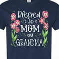 thumbnail image 4 of Inktastic Blessed to Be a Mom and Grandma Pink Flowers T-Shirt, 4 of 5