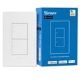 thumbnail image 1 of SONOFF SwitchMan 2 Gangs Smart Wall Switch M5 Matter White Physical buttons Works with Alexa Google Home and Apple Home, 1 of 12