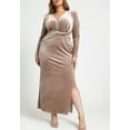 thumbnail image 6 of ELOQUII Women's Plus Size Velvet Tie Waist Gown, 6 of 6