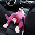 thumbnail image 4 of Creative Monkey Tissue Box Cartoon Tissue Cover Paper Holder Napkin Box Paper Storage for Car Home Bathroom(Pink), 4 of 5