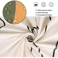 thumbnail image 4 of Cortina de ducha abstracta con rostro femenino, base con peso, estilo bohemio moderno de mediados de siglo, terracota, arte minimalista, estética botánica, tela impermeable, lavable, con 12 ganchos,, 4 of 6