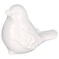 thumbnail image 3 of KiaoTime New French Garden Cottage Bird Figurine Decorative White Glazed Ceramic Bird Figurine, Bird Statue, Bird Sculpture Home Garden Wedding Decor (White), 3 of 5