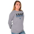 thumbnail image 3 of US Air Force USAF Girlfriend Pride Women's Long Sleeve T Shirt Brisco Brands X, 3 of 6