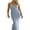 Blue 2, variant on Women Backless Hollow Out Long Dress Sexy Tube Top Maxi Dress Bodycon Spaghetti Strap Cocktail Party Midi Dress