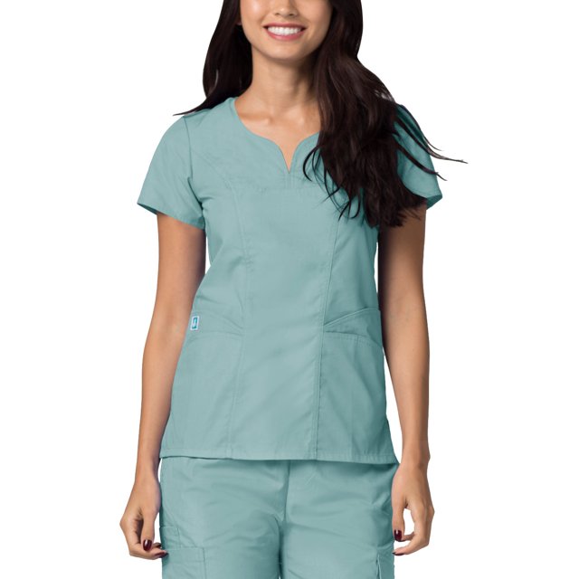 Adar Universal Scrubs For Women - Curved Glamour Scrub Top