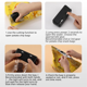 thumbnail image 4 of Mini sellador de bolsas, cargador USB, sellador térmico de bolsas de papas fritas, tapadora, resellador de bolsas de plástico para refrigerios, sellador térmico y cortador negro, 4 of 5