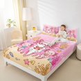 thumbnail image 3 of Manfei Underwater Friends Bed Sheets,Cute Axolotl Full Size Sheets For Girls,Pink,4 Pieces,1 Flat Sheet,1 Fitted Sheet and 2 Pillowcases, 3 of 7