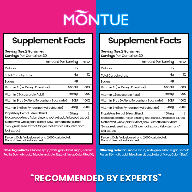 BFQN Top & Peach Support Multivitamin Gummies Combo Pack for Women – with Herbal Extracts & Essential Vitamins, Berry Flavor, 2-Pack (120 Gummies)