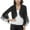 Black, variant on Women'S Comfortable Small Sweetheart Top Ruffle Flare Sleeve Solid Chiffon Small Shawl Cardigan Women'S Cardigan Xl