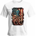 thumbnail image 1 of Camisetas para hombre, estilo retro con bandera estadounidense, de manga corta, informales, con gráficos para adolescentes, niños y hombres., 1 of 8