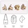 thumbnail image 4 of 4Pcs Modern Wall Hooks Made From Solid Brass. Perfect Purse Wall Hanger, Perfect for Coats, Jackets, 4 of 5
