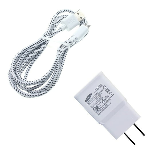 6ft USB Cable Fast Home Charger for Moto E (2020) - Quick Power Adapter Travel Wall AC Plug Cord Wire MicroUSB W1Q Compatible With Motorola Moto E (2020)