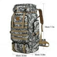 thumbnail image 4 of Large Capacity Hiking Backpack Camping Rucksack Canvas Trekking Backpack, 4 of 7