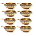 thumbnail image 1 of Lámpara de combustible Craftsman Satvik Brass Kuber Diya, 8 unidades, 6,5 x 2,5 cm, 1 of 8