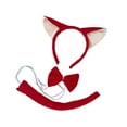thumbnail image 4 of BELOVING Ensemble Oreilles et Queue Oreilles de Chat et Longue Queue pour Jeu de Rôle de Fête d'Anniversaire Rouge, 4 of 10