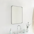 thumbnail image 3 of 24x40'' Chrome Mirrors for Bathroom, Chrome Bathroom Vanity Mirror, Rounded Rectangle Mirror, Stainless Steel Anti-Rust Tube Metal Frame Wall Mounted Mirror, Vertically/Horizontal Hanging, 3 of 11