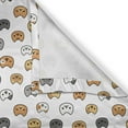 thumbnail image 4 of Ambesonne Cartoon Window Valance, Happy Funny Kittens, 54" X 12", Pale Orange and Pale Brown, 4 of 5