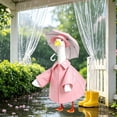 thumbnail image 2 of AZXY Pink Raincoat Porch Goose Outfit, 23‑Inch Goose Clothing Costume for Cement Plastic Porch Goose Statue, Goose Clothes for Outdoor Garden Yard Lawn Patio Porch Decoration, 2 of 7