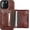 Brown, variant on MYKOMI Compatible with iPhone 16 Pro Max Wallet Case Credit Card Holder, Premium Leather Kickstand Flip Hidden Magnetic Clasp Durable Shockproof Protective Cover for 6.9 inch