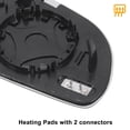 thumbnail image 5 of Unique Bargains 1 Pcs Left Driver Side Rearview Mirror Glass Replacement Heated White Glass with Back Fit for Audi A6 08-11, 5 of 6