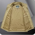 thumbnail image 4 of Jackets for Men Mens Work Clothes Jacket Solid Color Stand Collar Multiple Pockets Outdoor Sports Photography Leisure Coat, 4 of 8