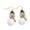 White, variant on SUSHANG Rhinestone Snowman Earrings Women Christmas Snowman Earring Cute Earring