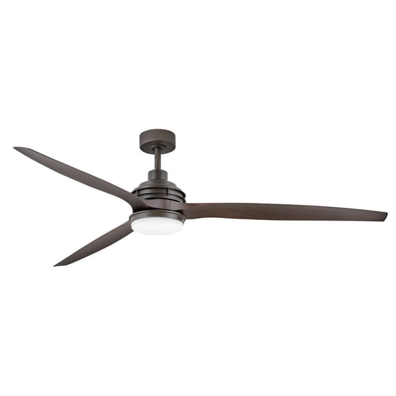 72 Inch 3 Blade Ceiling Fan With Light Kit-Metallic Matte Bronze Finish Hinkley Lighting 900172Fmm-Lwd
