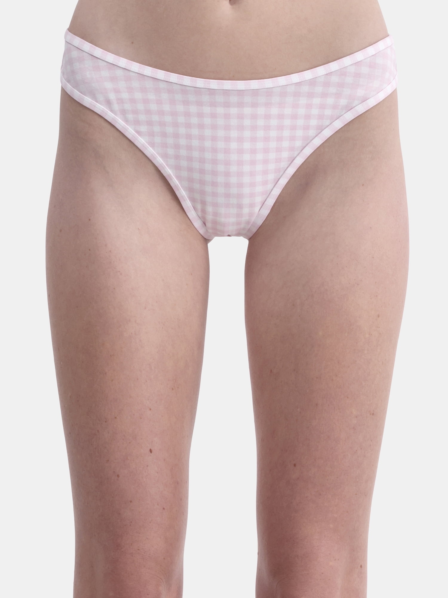 (3 pack) No Boundaries Cotton Thong Panty, Women’s and Women’s Plus, Sizes S-XXXL