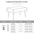 thumbnail image 4 of Tablecloth Waterproof Spillproof Polyester Fabric Table Cover for Kitchen Dinning Tabletop Decoration (Paisley, 60"x102"), 4 of 6