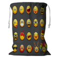 thumbnail image 1 of ECZJNT Cute emoticons set emoji smiley Storage Basket Laundry Bag with Drawstring 24x32 Inch, 1 of 2