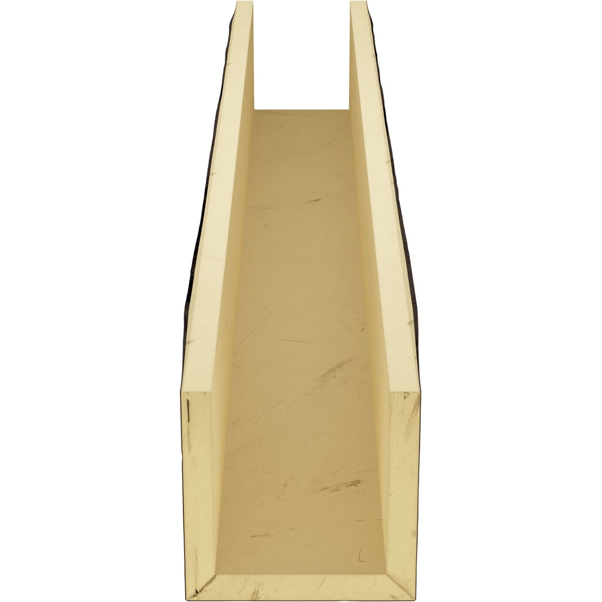 8"W x 4"H x 18'L 3-Sided (U-beam) Riverwood Endurathane Faux Wood Ceiling Beam, Natural Mahogany