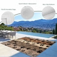 thumbnail image 3 of Brown Beige Outdoor Rug for Patio/Deck/Porch, Non-Slip Large Area Rug 5 x 8 Ft, Rustic Farmhouse Dog Paw Vintage Indoor Outdoor Rugs Washable Area Rugs, Reversible Camping Rug Carpet Runner, 3 of 8