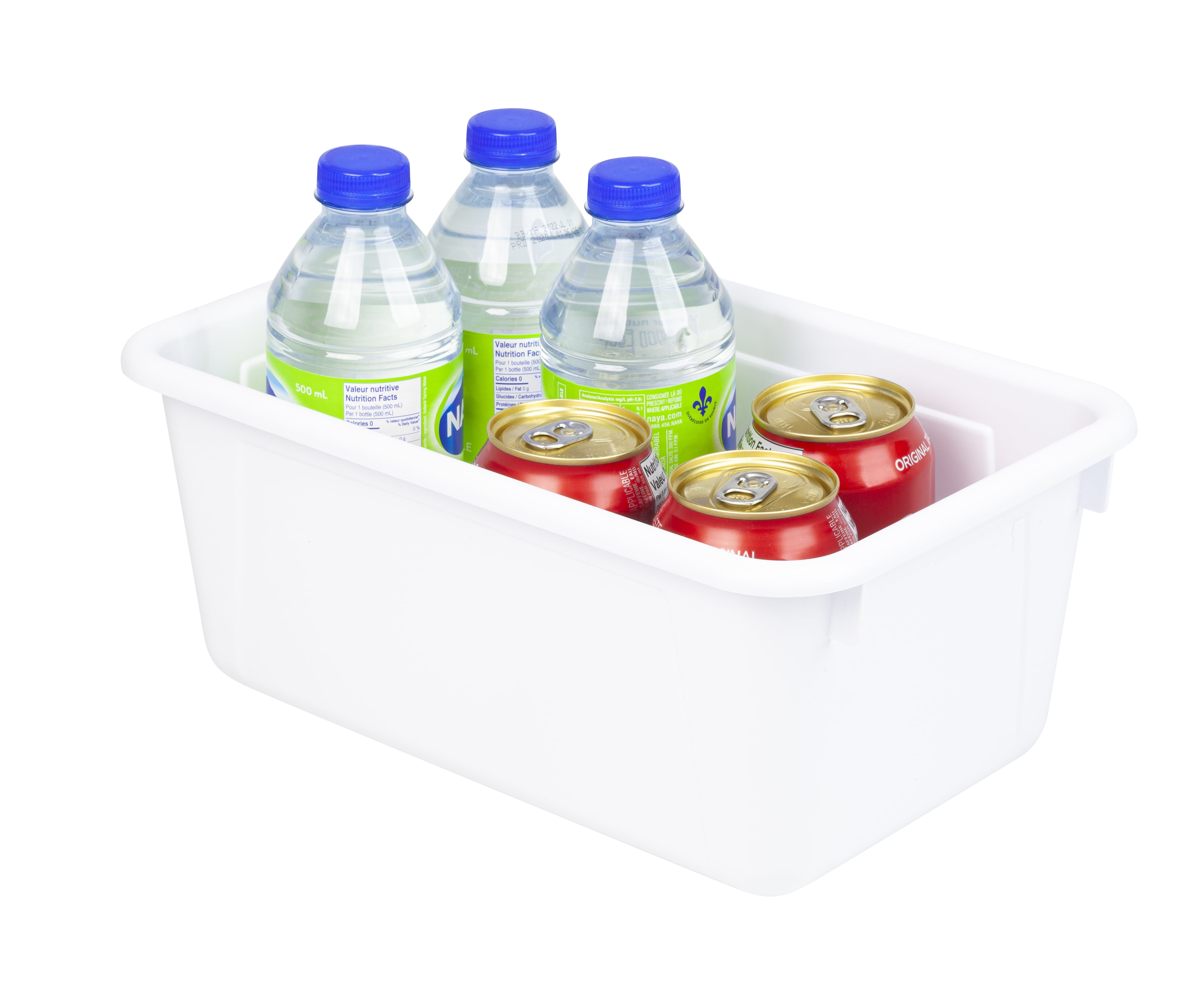Pen+Gear Plastic File Organizer Cubby Bin, Arctic White