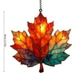 thumbnail image 3 of BNNG Maple Window Hanging Ornament Acrylic 3.15 Inch Fall Decor - Sun Catcher Wall Décor for Autumn Seasonal Home Thanksgiving Harvest Hanging Decoration, 3 of 5