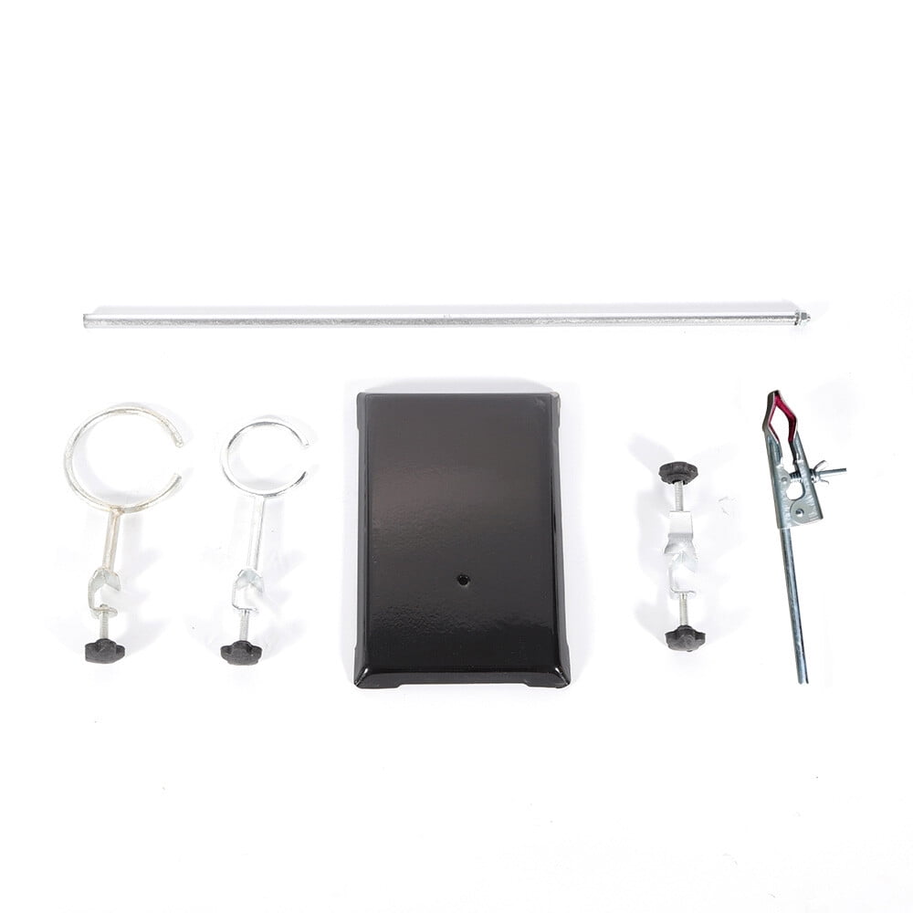 Laboratory Distilling Apparatus Stands Support Clamp Flask Retort Fixing Kit