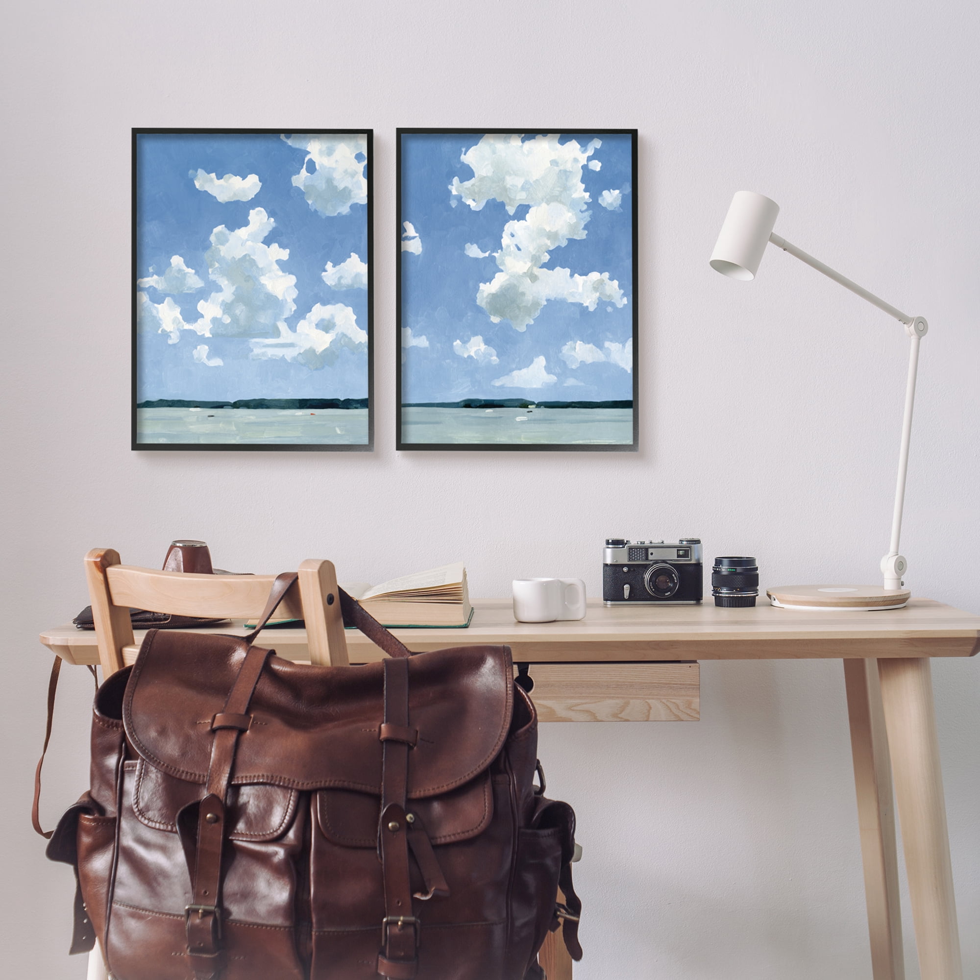 Stupell Industries Bright Cloudy Sky Lake Water Landscape Summer Day, 16 x 20, Design by Emma Caroline