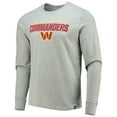 thumbnail image 2 of Men's '47 Heathered Gray Washington Commanders Traction Super Rival Long Sleeve T-Shirt, 2 of 3
