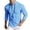 Mens Shirts Light Blue, variant on Big and Tall Mens Hoodie Pullover Drawstring Button Long Sleeve Summer Casual Streetwear Fathers Day Gift