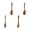 Combination, variant on hejhncii Handcrafted Nanmu Wooden Spoon Natural Finish Kitchen Utensils for Coffee Soup Dessert
