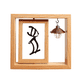 thumbnail image 1 of Huesos inscripciones zodiaco chino conejo Marco giratorio de madera 4x6, 1 of 3