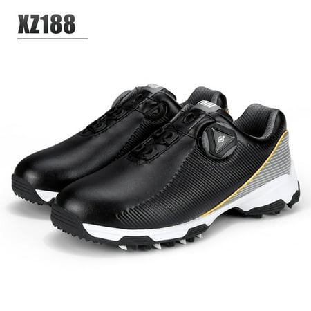 

Pgm Teenager Microfiber Waterproof Quick Lace up Golf Shoes Boys and Girls Breathable Non slip Pointed Sneakers XZ188