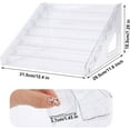 thumbnail image 2 of 7-Tier Acrylic Card Display Stand, 12in Clear Multi-Purpose Holder Card Display Rack Organizer for Business Trading PSA Graded Sports Greeting Cards Collectible Storage, 2 of 7