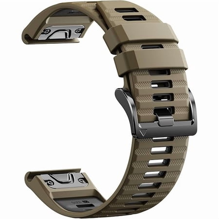 Quickfit 22mm Watch Bands for Garmin Fenix 8 47mm/7/6/5, Sports Silicone Bands Compatible with Garmin Fenix 8 Pro 47mm/7 Pro/6 Pro/5 Plus/Forerunner 935/945/955/965/Approach S60/S62/Epix 2
