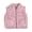 Pink, variant on Quealent Toddler Baby Girl Boys Sleeveless Fleece Plush Vest Sherpa Waistcoat Kids Solid Color V-neck Zipper Outerwear with Pockets (Beige, 3-4 Years)