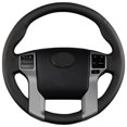 thumbnail image 1 of Compatible with Toyota Prado Steering Wheel Cover, Custom Fit Leather Wrap with Red Carbon Fiber Pattern, Hand Stitched Interior Accessory, Sport Design Grip Enhancement for Land Cruiser Prado, 1 of 5